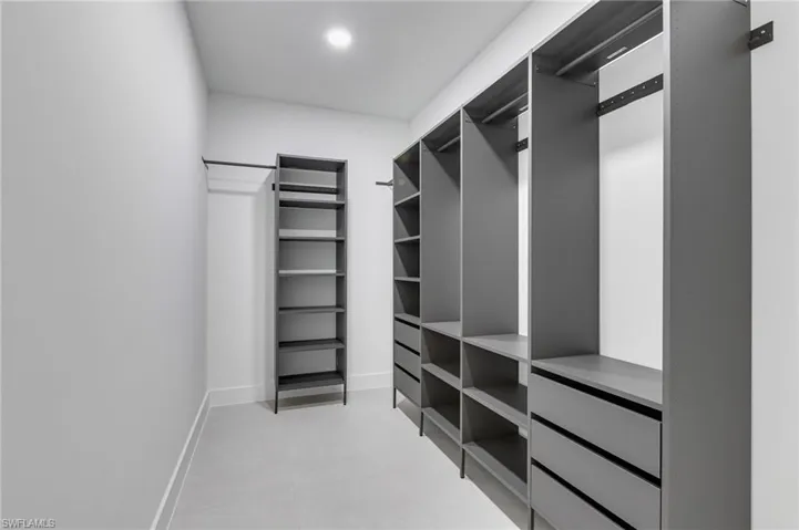 View of spacious closet