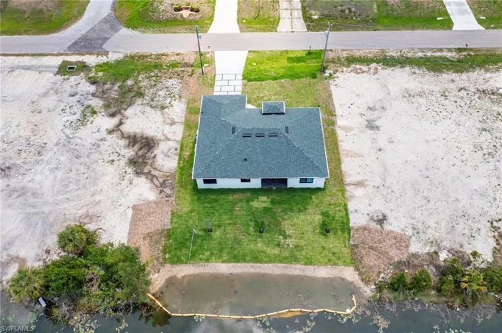 View from above of property
