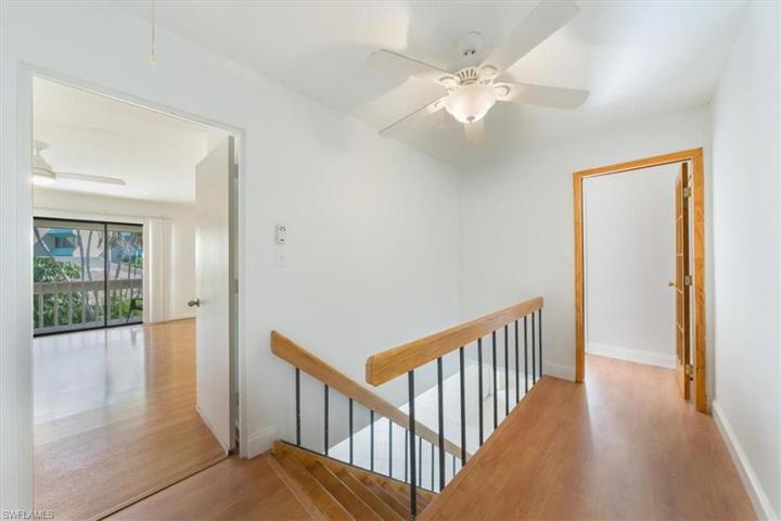 stairs up to two bedrooms