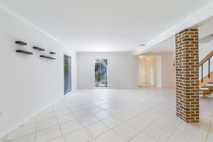Family room looking toward front entry