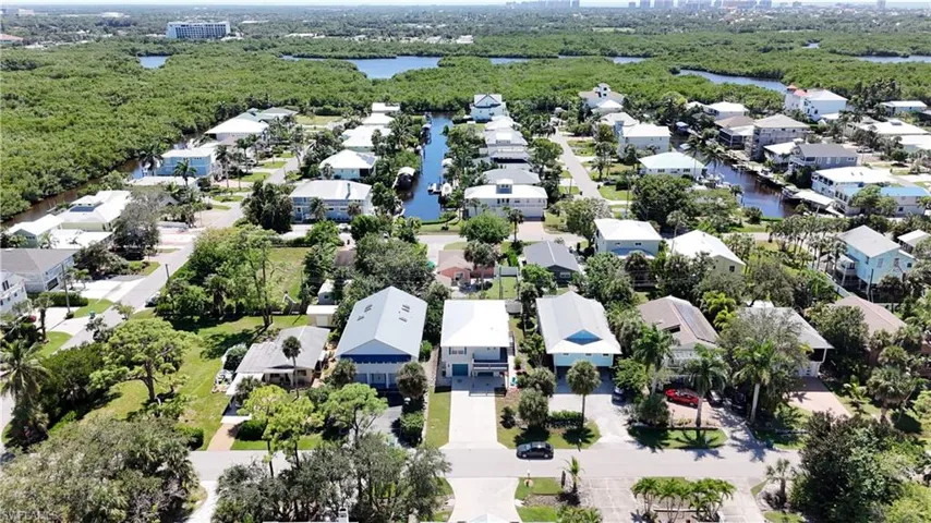 View of urban area featuring a nearby body of water