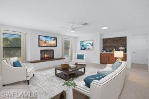 Virtual Staged Family Room