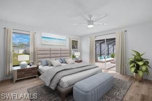 Virtual Staged Master Bedroom