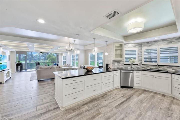 Gorgeous kitchen open to all living spaces