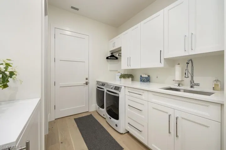 Laundry room with sink & lots of storage space