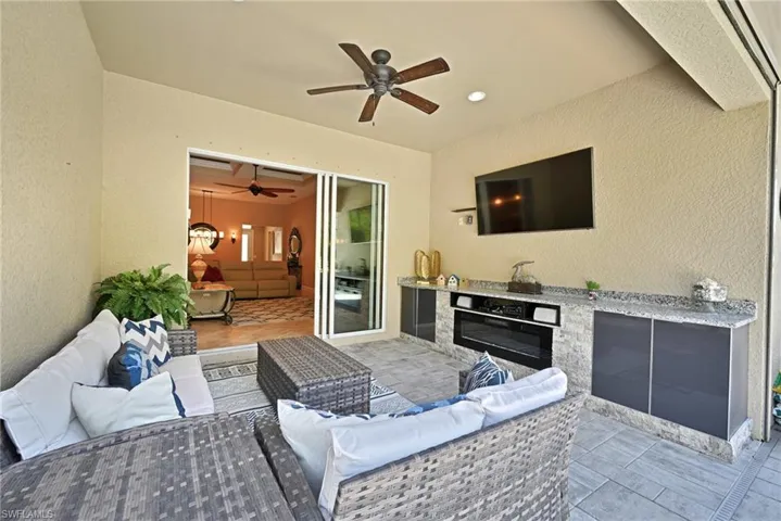 Fireplace with built-in storage