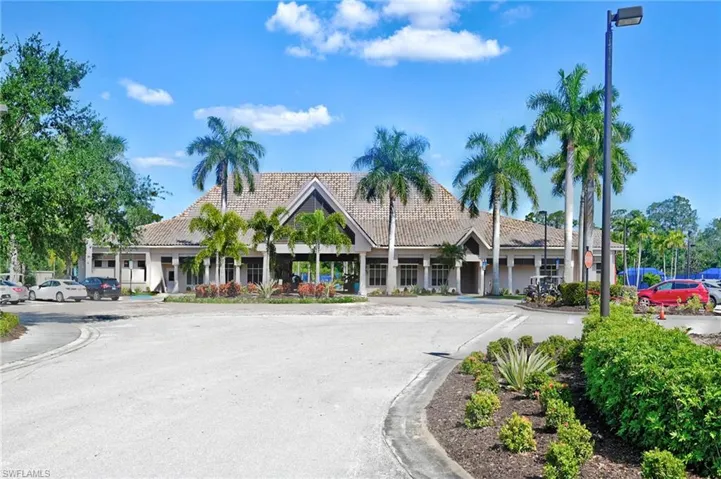 Clubhouse with pools and courts