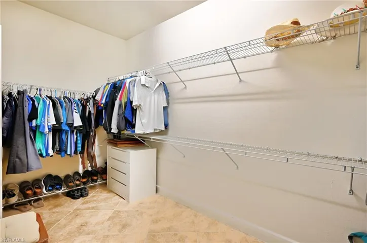 Spacious Primary Closet