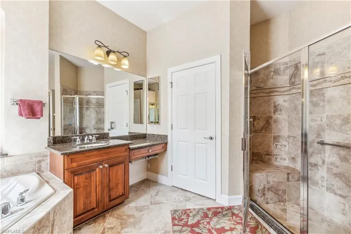 Main bathroom.  One of the dual sinks.