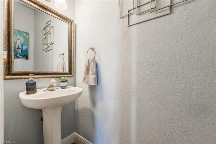 Half bathroom downstairs