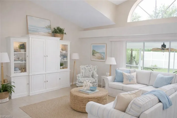 Virtually staged Living Room