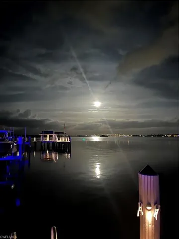 Looking left art the moon rise