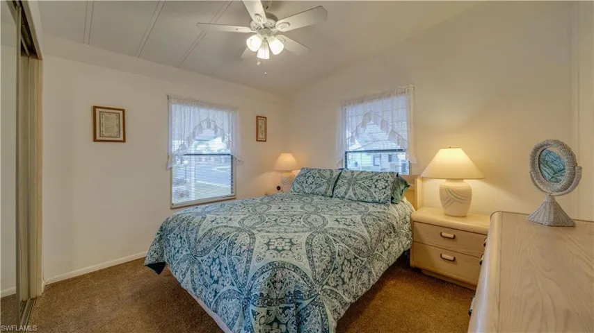 The second bedroom is also bright and cheerful.