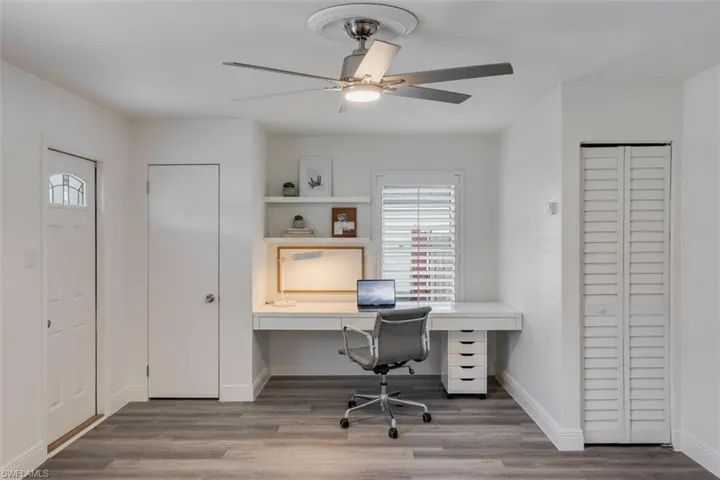 Virtually staged living room nook