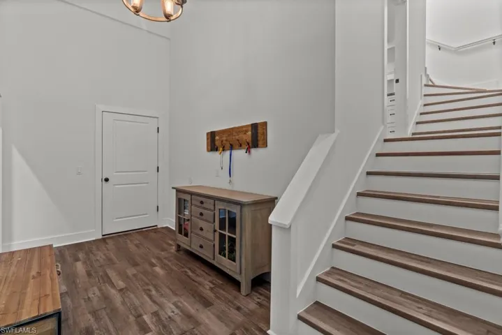 Stairway with wood-type flooring