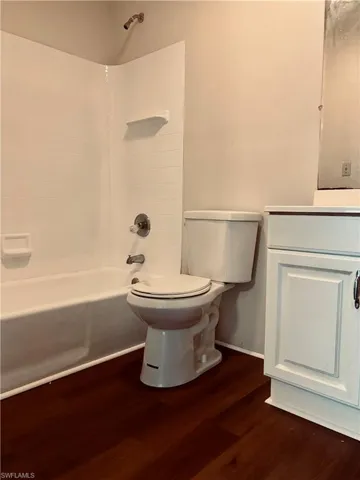 Master bath with new floors