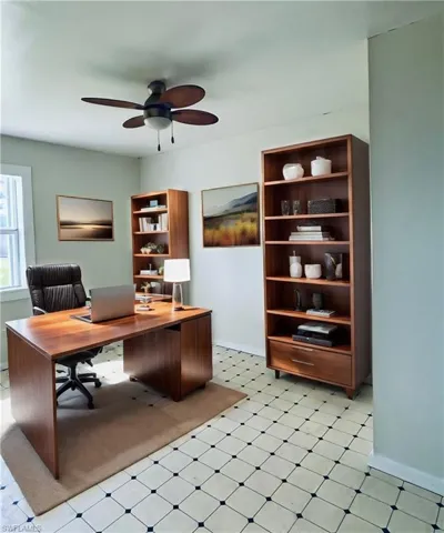 Virtually staged office