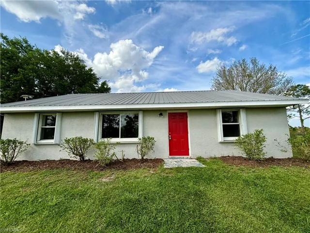 Concrete Block Home with Metal Roof