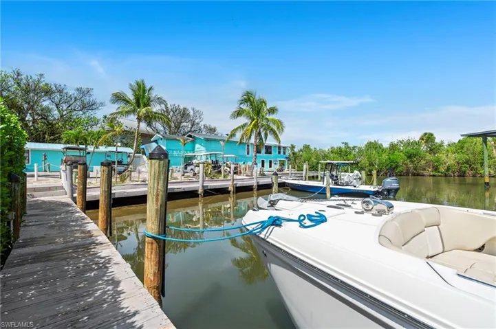 The island club where the ferry comes in.