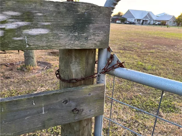 There is no lock on the gate