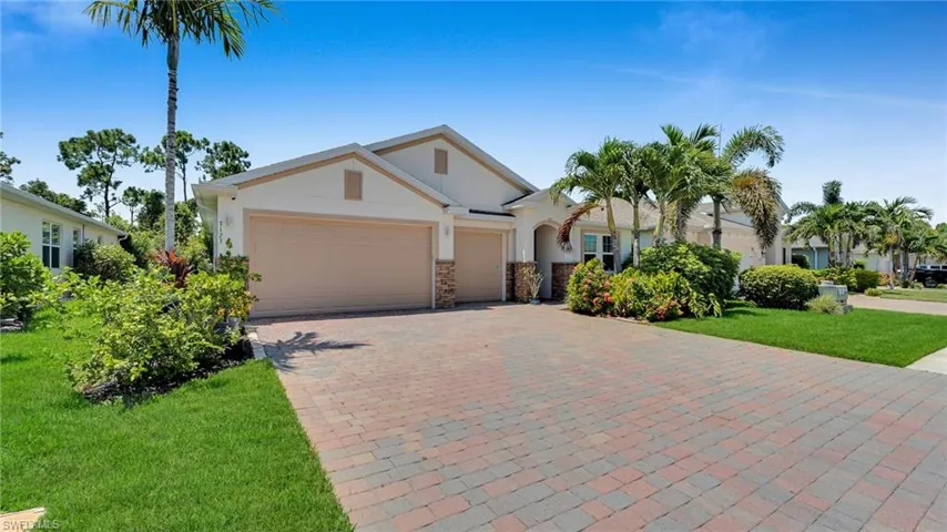 Street View of Paver driveway, side yard