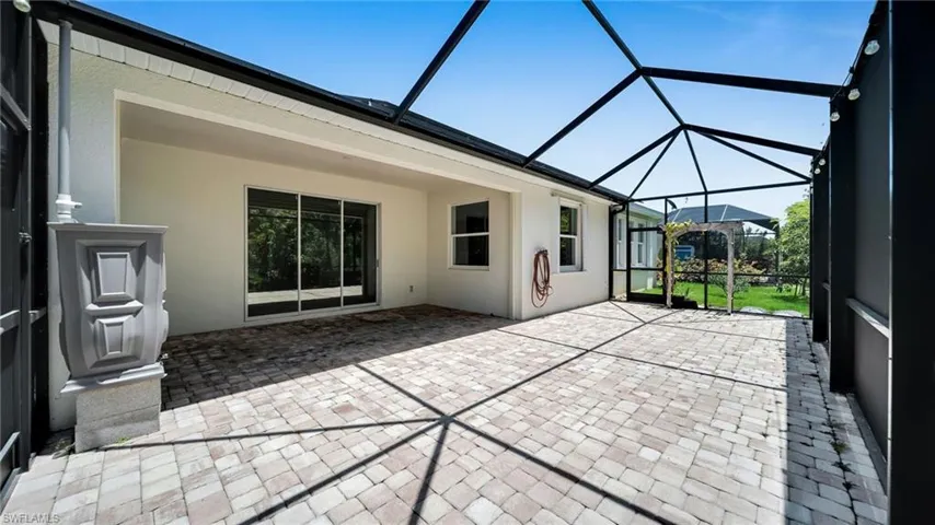 View of Screen enclosed Paver Lanai, Room for a Pool or Hottub
