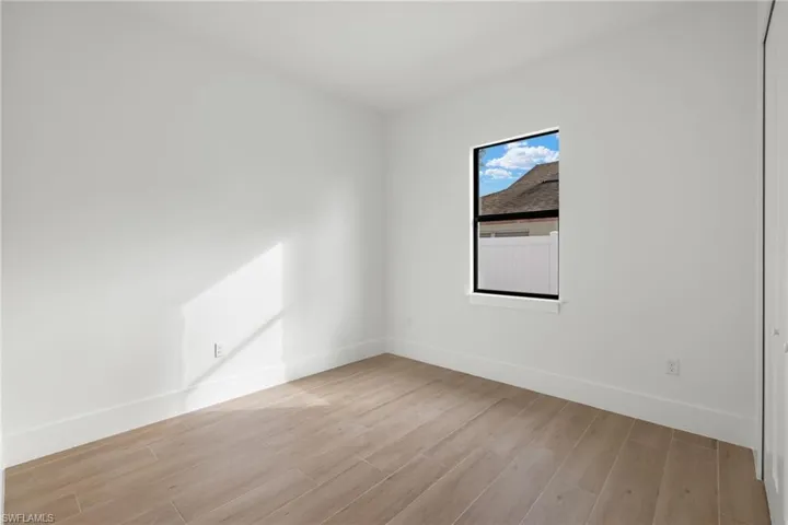 Unfurnished room featuring light hardwood / wood-style flooring