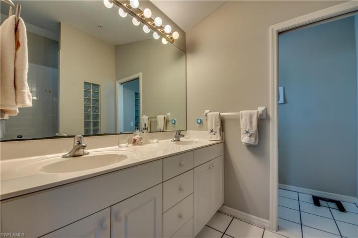 Master Bathroom features dual sinks and separate toilet area
