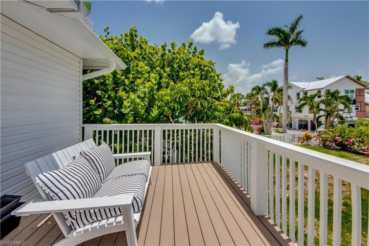 This raised deck is just off of Bedroom 1 with a southern exposure for warm winter relaxation