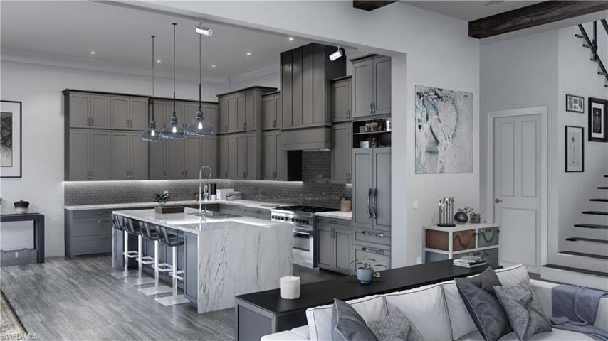 Living to Kitchen Rendering