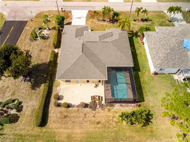 View from above of property