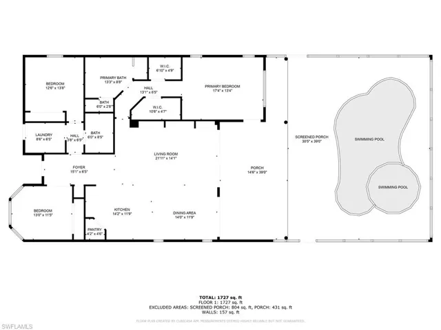 View of floor plan / room layout
