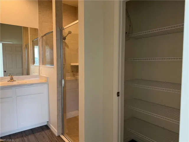 Entrance into master bathroom