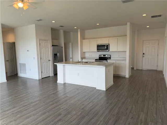 Kitchen and living room