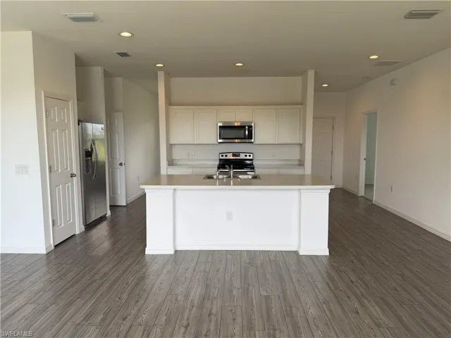 Kitchen and living room
