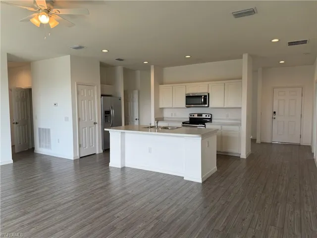 Kitchen and living room