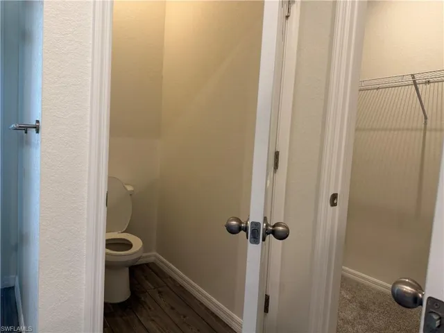 Master bathroom and master closet