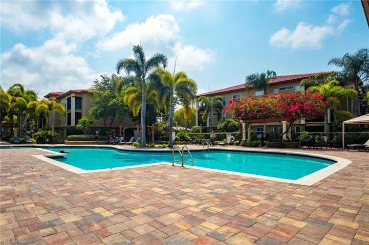Pool with a patio
