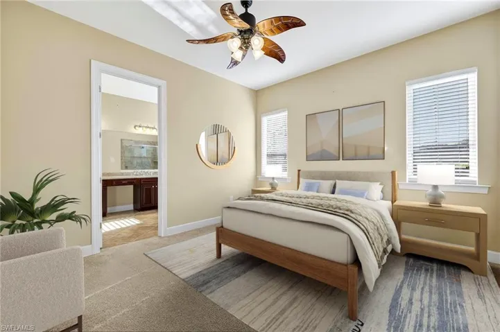 Staged Primary Bedroom