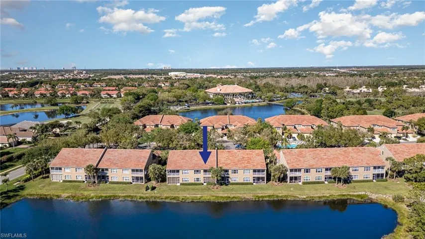 Back of the building and lake