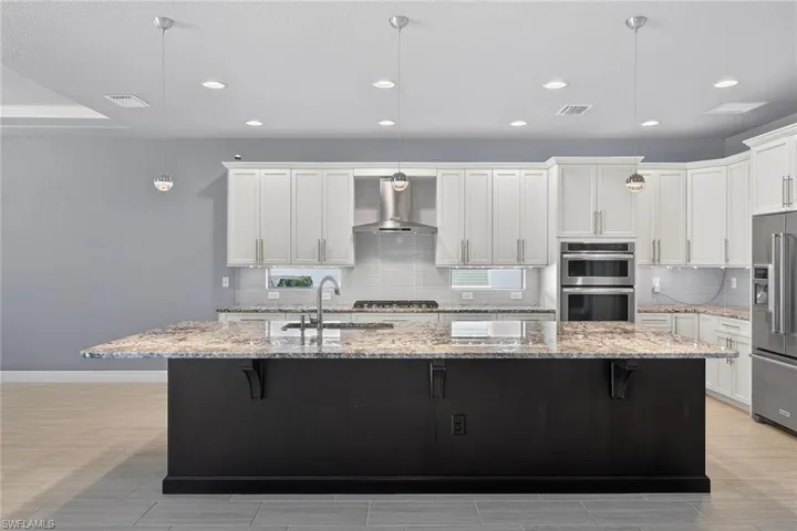 Island kitchen perfect for barstool seating