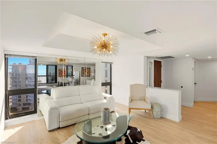 living area as you face to the east