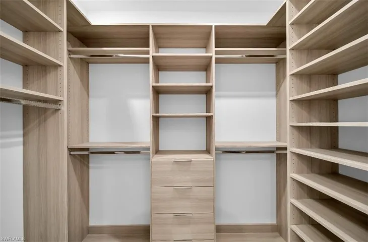 View of spacious closet
