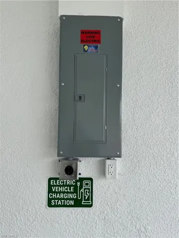 Utility room with electric panel