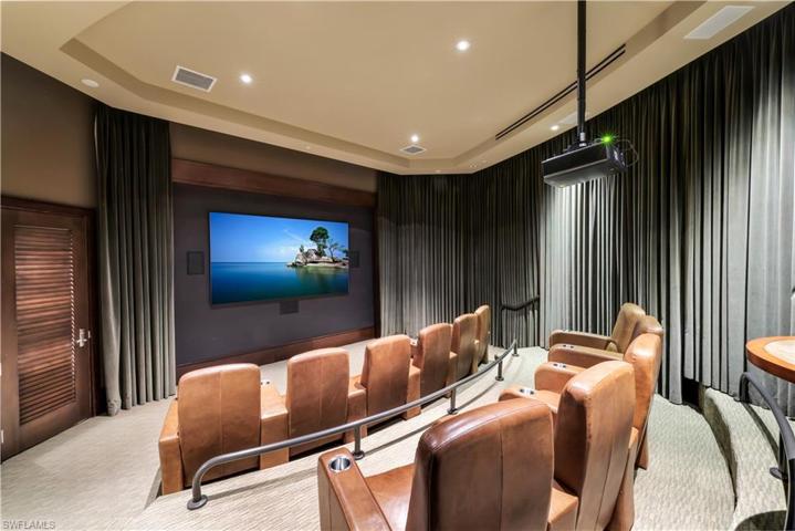 Azure theater room