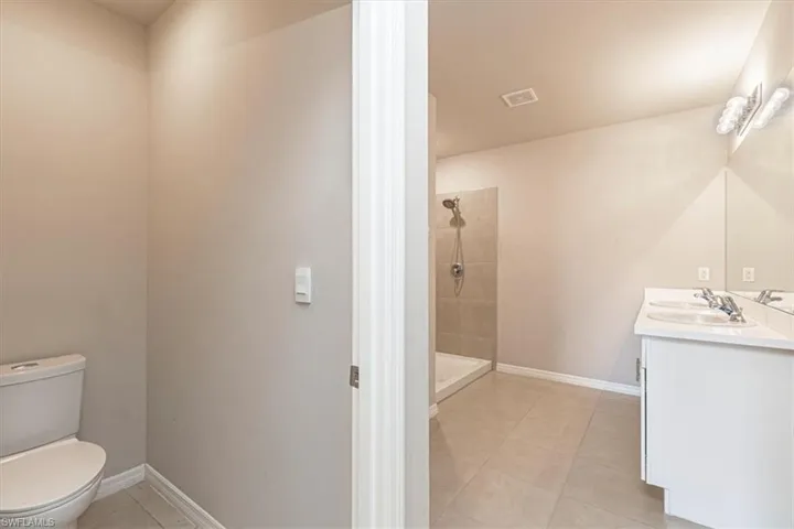 Shower in master bath
