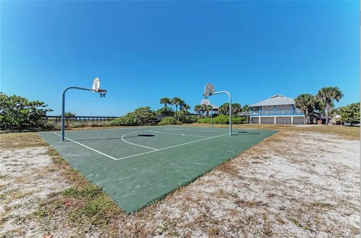 View of basketball court
