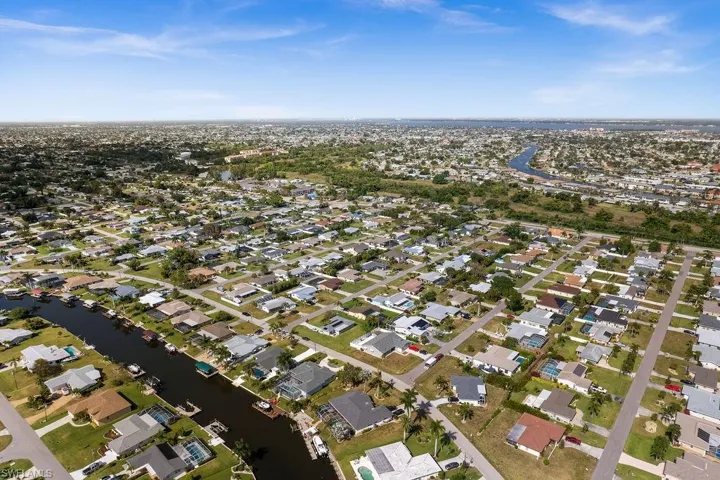 Overhead view of the canal and river