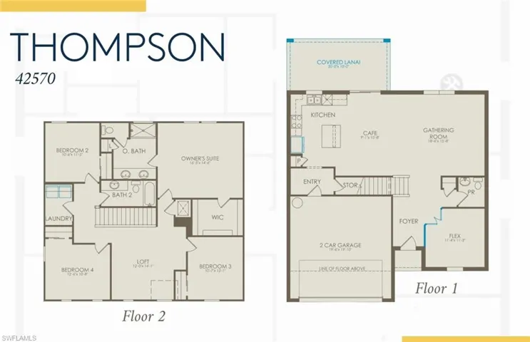 Floor plan with structural options selected