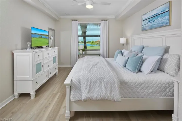 The primary suite comes with a world class view!
